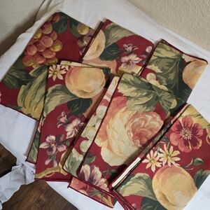 Vintage Table Napkins 19x19 Set Of 6